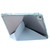 iPad Air 11 2025 / 2024 Clear Acrylic Deformation Leather Tablet Case - Ice Blue