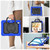 iPad Air 11 2025 / 2024 Handle Silicone Hydric PC Tablet Case with Shoulder Strap - Blue