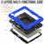 iPad Air 11 2025 / 2024 Handle Silicone Hydric PC Tablet Case with Shoulder Strap - Blue