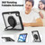iPad Air 11 2025 / 2024 Honeycomb Hybrid Tablet Case with Handle Holder & Strap - Transparent
