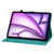 iPad Air 11 2025 / 2024 Lily Embossed Leather Smart Tablet Case - Green