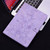 iPad Air 11 2025 / 2024 Lily Embossed Leather Smart Tablet Case - Purple