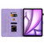iPad Air 11 2025 / 2024 Lily Embossed Leather Smart Tablet Case - Purple