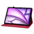 iPad Air 11 2025 / 2024 Lily Embossed Leather Smart Tablet Case - Red