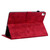 iPad Air 11 2025 / 2024 Lily Embossed Leather Smart Tablet Case - Red