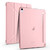 iPad Air 11 2025 / 2024 Multi-folding TPU Leather Smart Tablet Case with Pen Slot - Pink