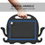 iPad Air 11 2025 / 2024 Octopus Style EVA Hybrid PC Shockproof Tablet Case with Strap - Black