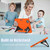 iPad Air 11 2025 / 2024 Silicone + PC Shockproof Protective Tablet Case - Orange Black
