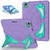 iPad Air 11 2025 / 2024 Silicone + PC Shockproof Protective Tablet Case - Purple Mint Green