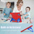 iPad Air 11 2025 / 2024 Silicone + PC Shockproof Protective Tablet Case - Red Blue
