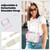 iPad Air 11 2025 / 2024 Silicone Hybrid PC Tablet Case with Shoulder Strap - Camouflage Pink