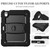iPad Air 11 2025 / 2024 Silicone Hydric PC Tablet Case with Shoulder Strap & Holder - Black