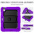 iPad Air 11 2025 / 2024 Silicone Hydric PC Tablet Case with Shoulder Strap & Holder - Purple