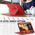 iPad Air 11 2025 / 2024 Smart B Magnetic Holder Leather Tablet Case - Red