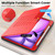 iPad Air 11 2025 / 2024 Smart B Magnetic Holder Leather Tablet Case - Red