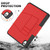 iPad Air 11 2025 / 2024 Smart B Magnetic Holder Leather Tablet Case - Red