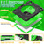 iPad Air 11 2025 / 2024 Spider Hand Grip Turntable Stand Tablet Case - Black Green
