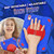 iPad Air 11 2025 / 2024 Spider Hand Grip Turntable Stand Tablet Case - Red Blue