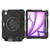 iPad Air 11 2025 / 2024 Spider Rotation Handle Silicone Hybrid PC Tablet Case - Black