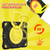 iPad Air 11 2025 / 2024 Spider Rotation Handle Silicone Hybrid PC Tablet Case - Black Yellow