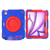iPad Air 11 2025 / 2024 Spider Rotation Handle Silicone Hybrid PC Tablet Case - Red Blue