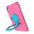 iPad Air 11 2025 / 2024 Spider Turntable Handle Stress Relief Tablet Case - Rose Red Blue iPad Air 11 2025 / 2024 Spider Turntable Handle Stress Relief Tablet Case - Rose Red Blue