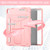 iPad Air 11 2025 / 2024 T Holder Robot Silicone Hybrid PC Tablet Case - Rose Gold