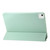 iPad Air 11 2025 / 2024 Three-fold Holder Flip Tablet Leather Case - Mint Green
