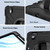 iPad Air 11 2025 / 2024 X Rotation PC Hybrid Silicone Tablet Case with Strap - Full Black