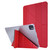 Silk Texture Horizontal Deformation Flip Leather Case with Three-folding Holder iPad Air 11 2024 / Air 2022 / 2020 10.9 - Red