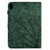 iPad 10.9 2022 / 2025 Fortune Tree Pressure Flower PU Tablet Case with Wake-up / Sleep Function - Green