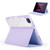 iPad 2025 / 2022 2-Fold Clear Acrylic Leather Tablet Case - Black