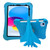 iPad 2025 / 2022 360 Rotation Aircraft Holder EVA Shockproof Tablet Case - Blue
