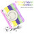 iPad 2025 / 2022 360 Rotation PC+Silicone Tablet Case - Colorful Purple iPad 2025 / 2022 360 Rotation PC+Silicone Tablet Case - Colorful Purple