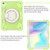iPad 2025 / 2022 360 Rotation PC+Silicone Tablet Case - Matcha Green