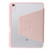 iPad 2025 / 2022 3-Fold 360 Rotation Acrylic Leather Smart Tablet Case - Pink