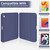 iPad 2025 / 2022 3-fold TPU Smart Leather Tablet Case with Pen Slot - Royal Blue