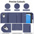 iPad 2025 / 2022 3-fold TPU Smart Leather Tablet Case with Pen Slot - Royal Blue