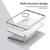 iPad 2025 / 2022 Acrylic 360 Rotation Detachable Leather Tablet Case - Grey