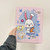 iPad 2025 / 2022 Acrylic Painted 3-fold Holder Leather Tablet Case - Three Little Rabbits