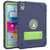 iPad 2025 / 2022 Armor Holder Silicone Hybrid PC Tablet Case - Navy Yellow Green