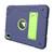 iPad 2025 / 2022 Armor Holder Silicone Hybrid PC Tablet Case - Navy Yellow Green