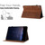 iPad 2025 / 2022 Building Blocks Embossed Leather Smart Tablet Case - Brown