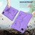 iPad 2025 / 2022 Butterfly Bracket EVA Shockproof Tablet Case - Light Purple