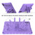 iPad 2025 / 2022 Butterfly Bracket EVA Shockproof Tablet Case - Light Purple