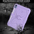 iPad 2025 / 2022 Butterfly Kickstand Heavy Duty Hard Rugged Tablet Case - Light Purple
