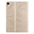 iPad 2025 / 2022 Butterfly Love Flower Embossed Leather Smart Tablet Case - Gold
