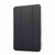 iPad 2025 / 2022 Carbon Fiber Clear Acrylic 3-Fold Leather Tablet Case - Dark Blue