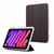 iPad 2025 / 2022 Carbon Fiber Clear Acrylic 3-Fold Leather Tablet Case - Purple