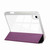 iPad 2025 / 2022 Carbon Fiber Clear Acrylic 3-Fold Leather Tablet Case - Purple